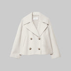 Women’s Short Coat With Wide Lapels