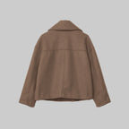 Women’s Short Coat With Wide Lapels