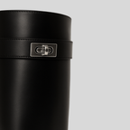 Women’s Knee High Boots Pointed Toe Lock Detail