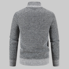 Men’s Quilted Fleece Jacket With Knitted Sleeves