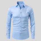 Men’s Long Sleeve Business Shirt Formal Button-Up