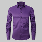 Men’s Long Sleeve Business Shirt Formal Button-Up