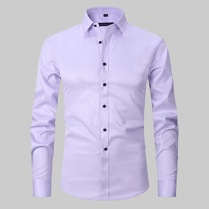 Men’s Long Sleeve Business Shirt Formal Button-Up