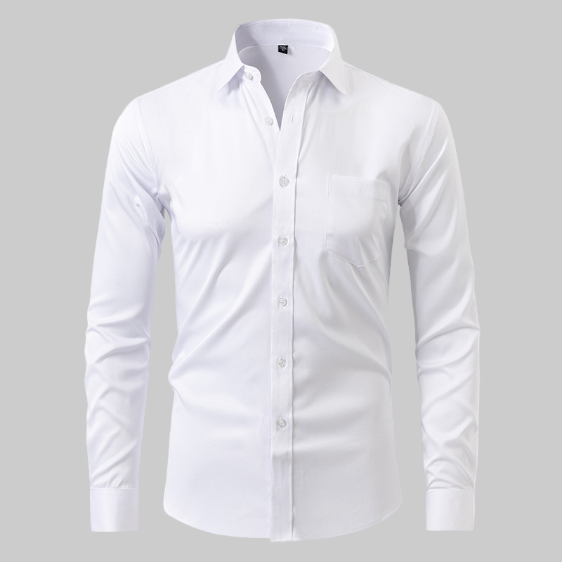 Men’s Long Sleeve Business Shirt Formal Button-Up