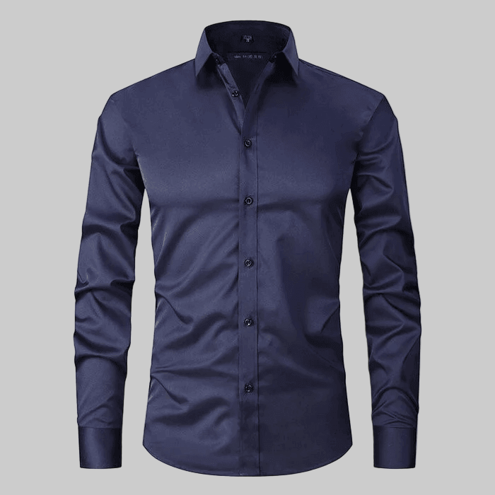 Men’s Long Sleeve Business Shirt Formal Button-Up