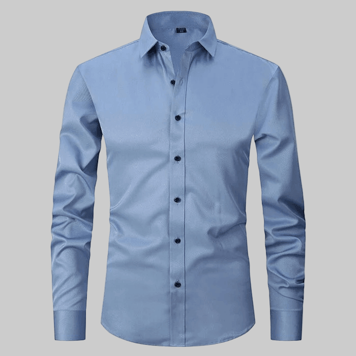 Men’s Long Sleeve Business Shirt Formal Button-Up