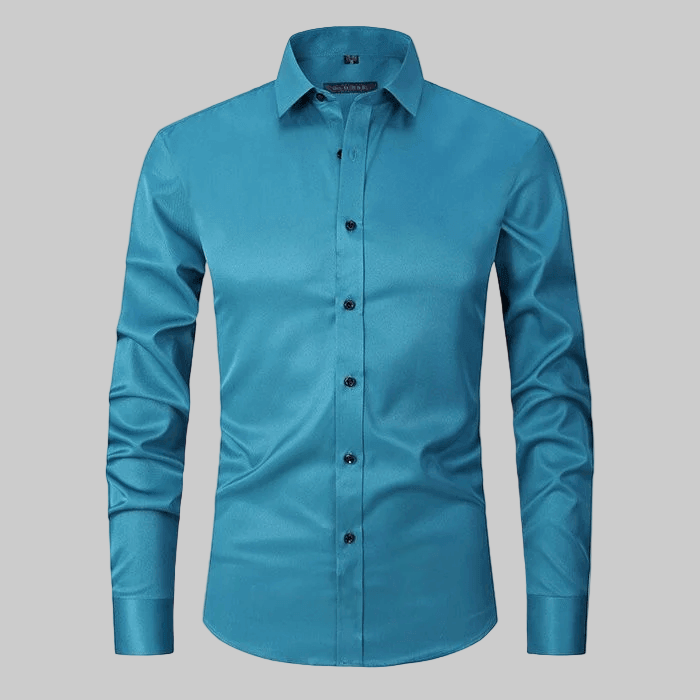 Men’s Long Sleeve Business Shirt Formal Button-Up