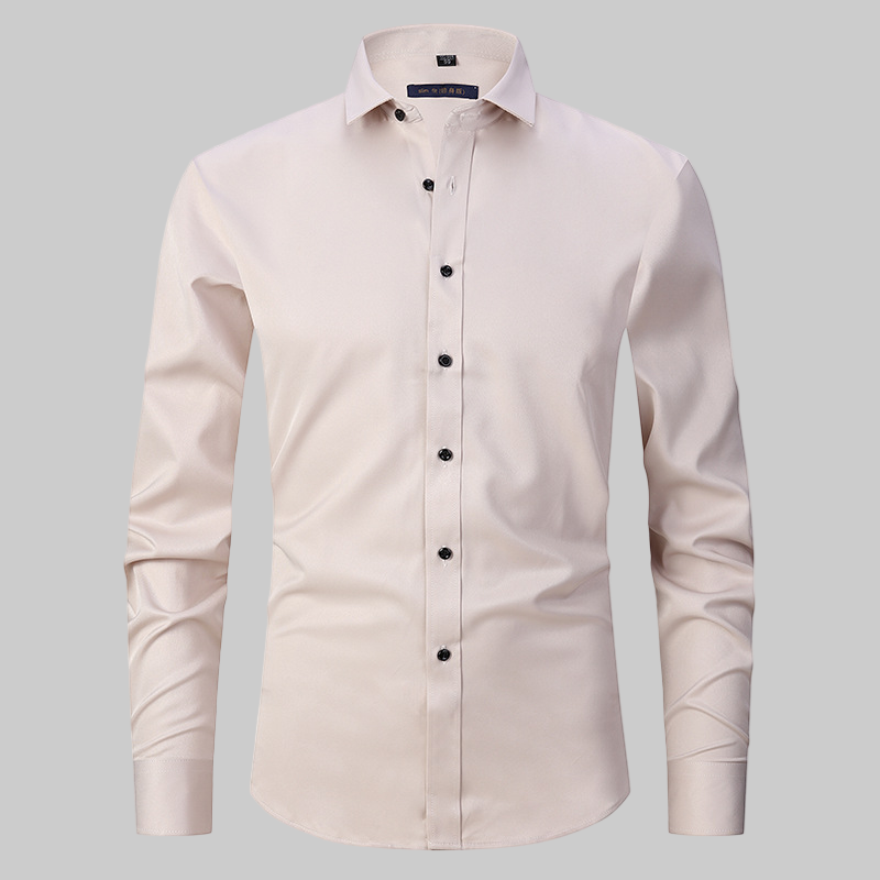 Men’s Long Sleeve Business Shirt Formal Button-Up