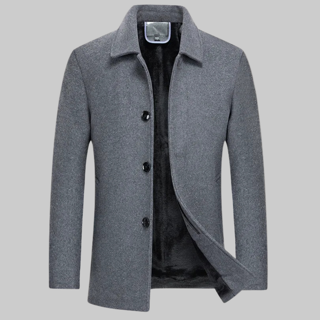 Men’s Button-Up Jacket With Pockets