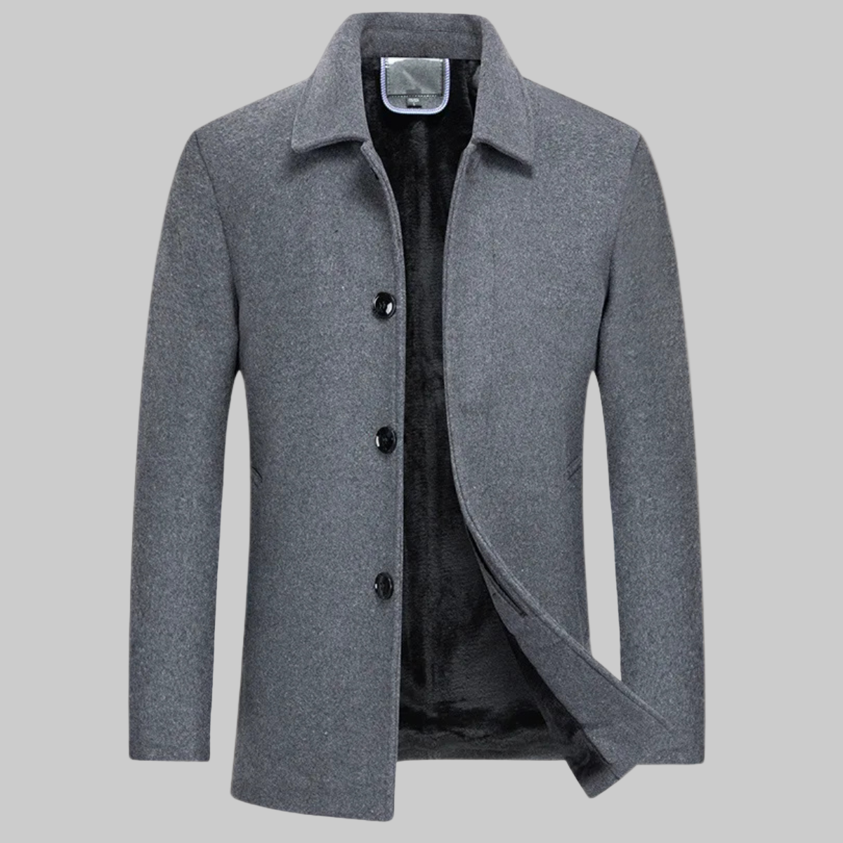 Men’s Button-Up Jacket With Pockets