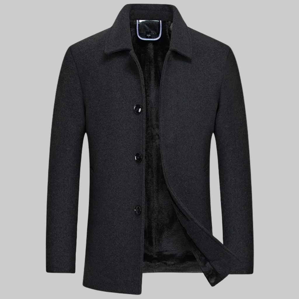 Men’s Button-Up Jacket With Pockets