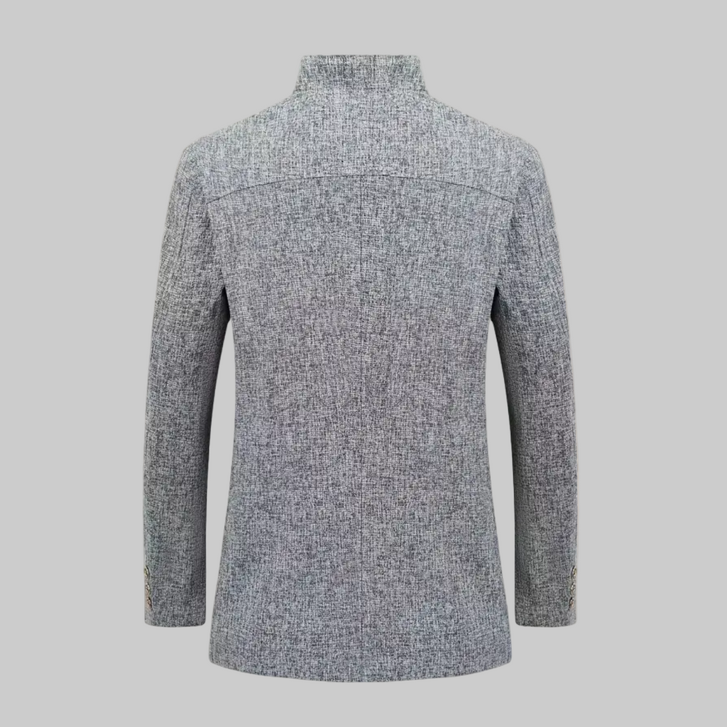 Men’s Stand Collar Jacket With Pockets