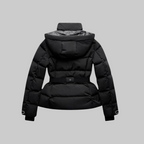 Women's Water-Resistant Puffer Jacket with Belt