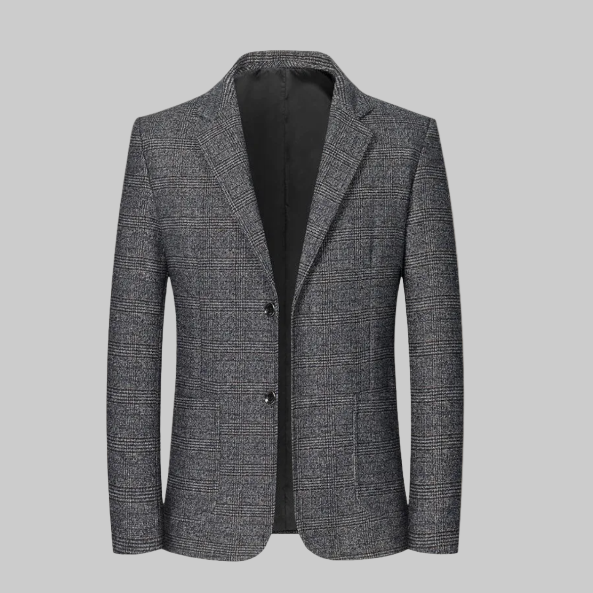 Men’s Slim Fit Plaid Blazer