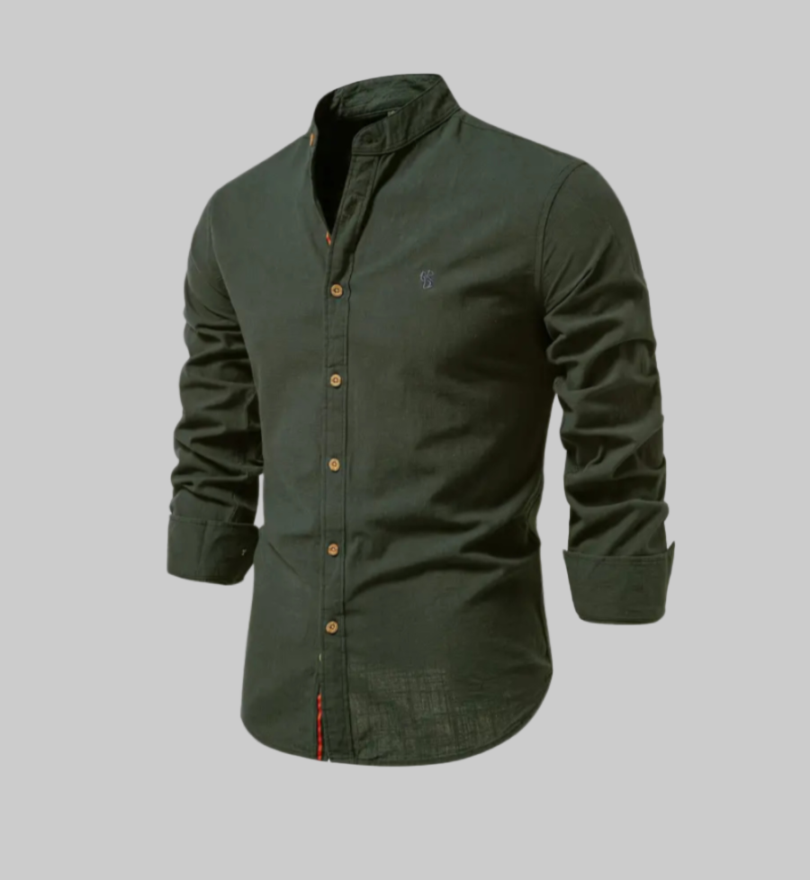 Men’s Long Sleeve Stand Collar